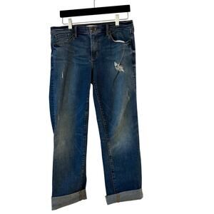 Banana Republic Straight Cropped Jean Distressed SZ 30